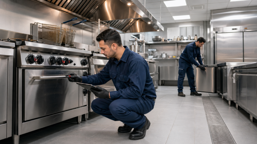 Manutenção preventiva de equipamentos de cozinha industrial em SP